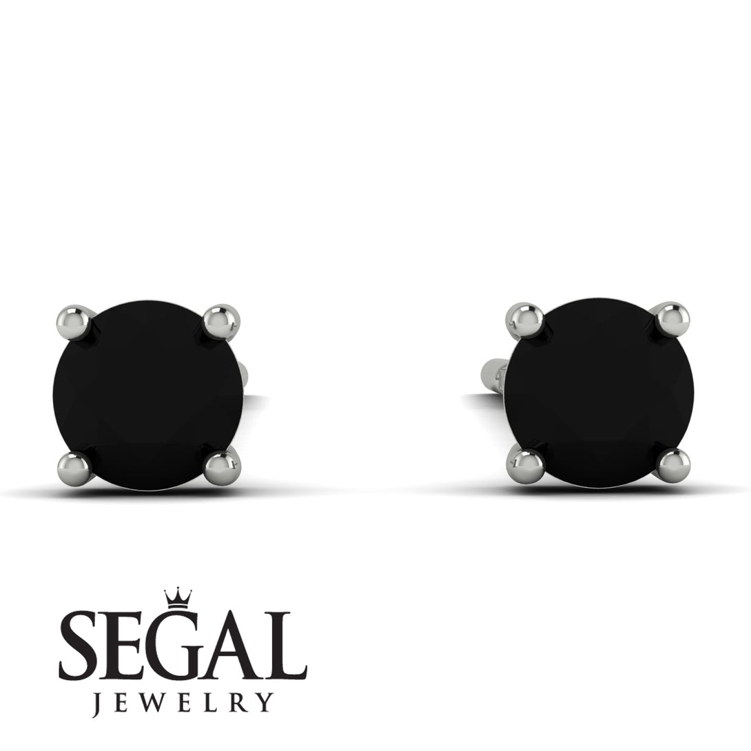 Hanging Black Diamond Earrings - Milani No. 9